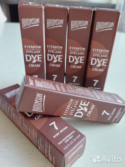 Крем краска для бровей и ресниц dye bronsun