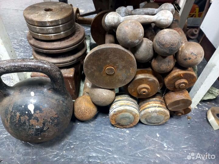 Гантели гири блины