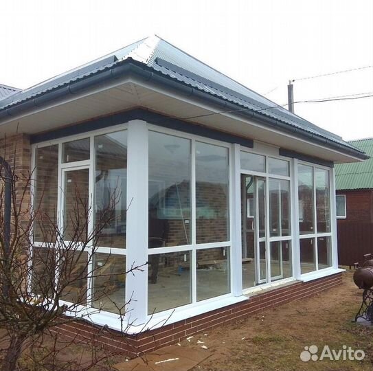 Остекление беседки распашное