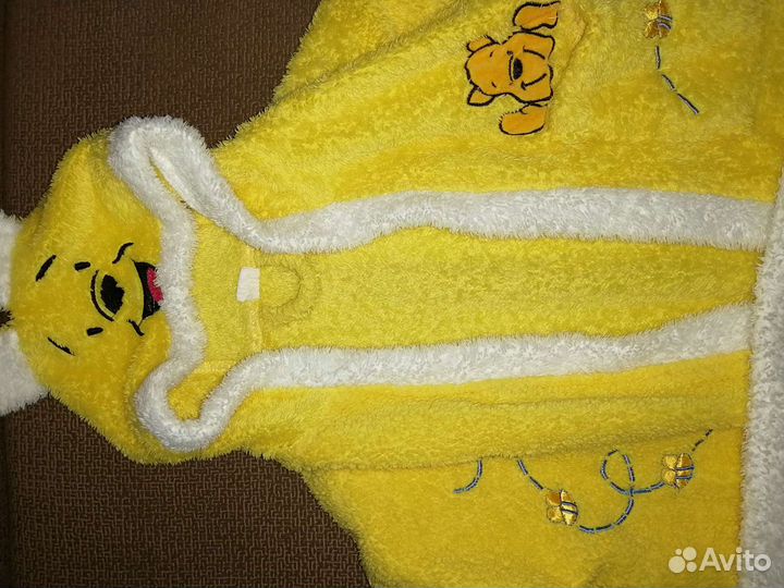 Турецкий махровый халатик винни пух на 3 года