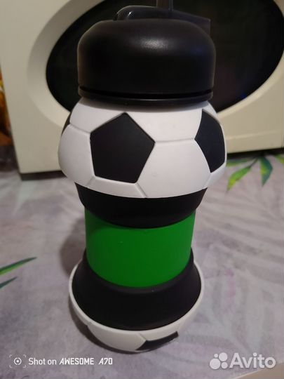 Бутылка для воды резиновая