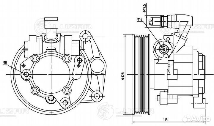 Насос гур для автомобилей ML (W164) (05) /GL (X164