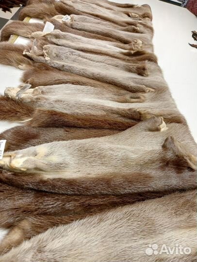Натуральный мех выдры, шкруки