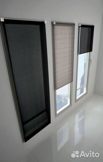 Рулонные шторы день-ночь с электроприводом