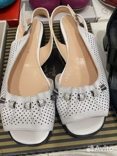 Летняя женская обувь из натуральной кожи 38-40