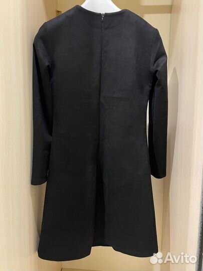 Женское платье мини из эко-замши 44 р