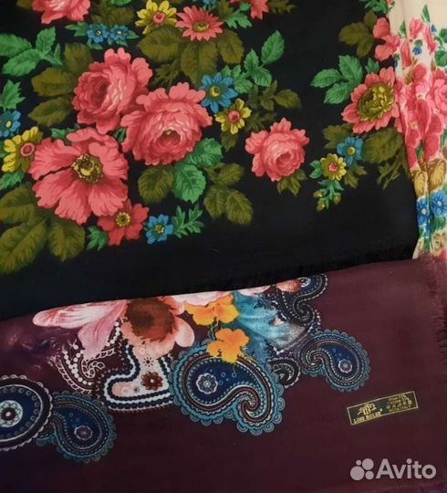 Платки и косынки СССР винтаж