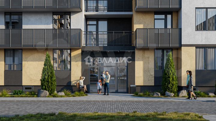 2-к. квартира, 59,3 м², 6/9 эт.