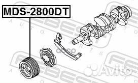 Шкив коленвала 4M40 MDS2800DT Febest