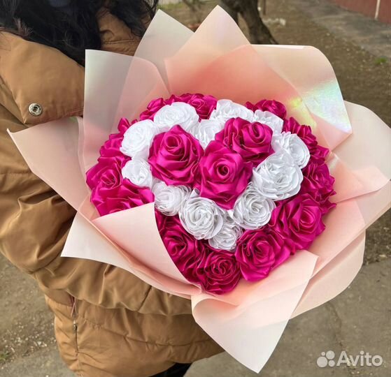 Букет из атласных лент