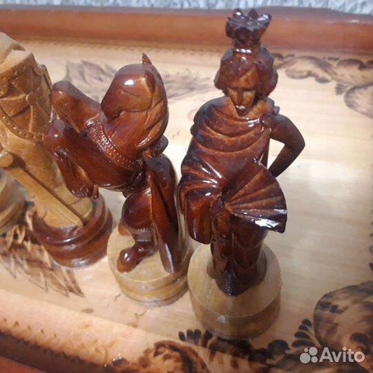 Шахматы/нарды ручной работы