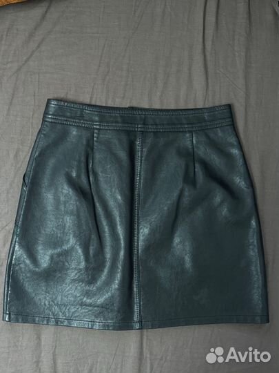 Юбка из эко кожи