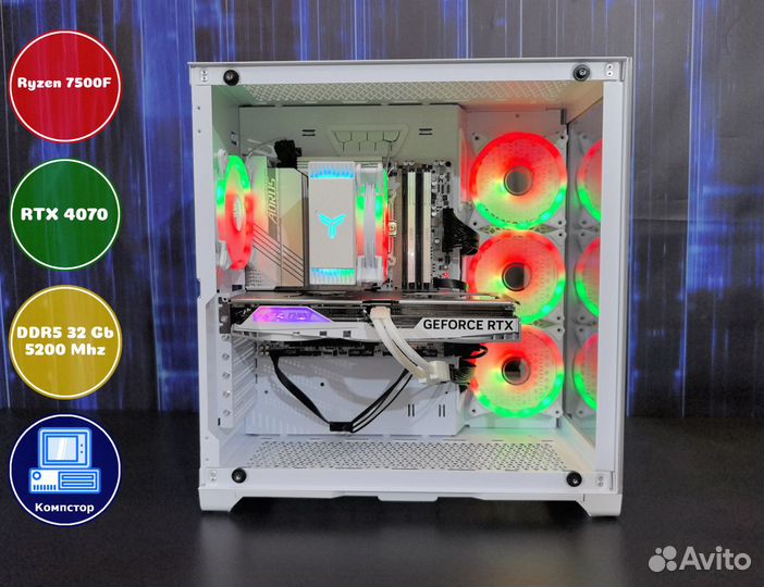 Игровая станция AMD7500F-RTX4070-32DDR5-DQW492-B650