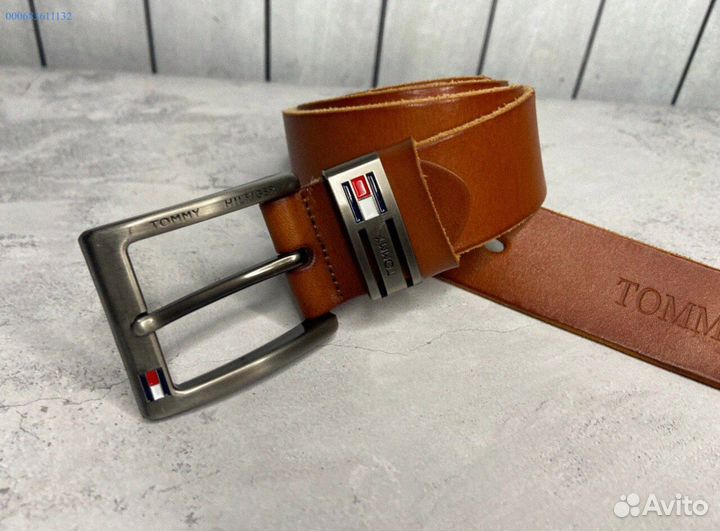 Мужской кожаный ремень Tommy Hilfiger