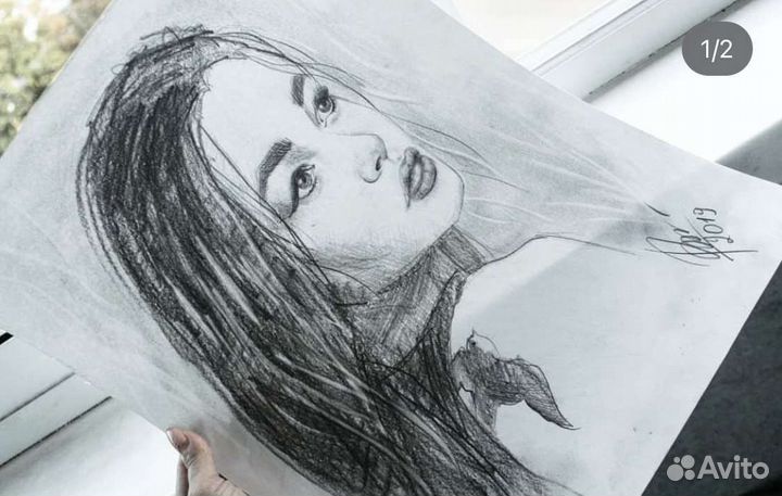 Портрет по фото / художник