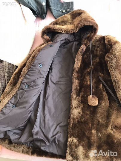 Шуба детская натуральная мутоновая для девочки