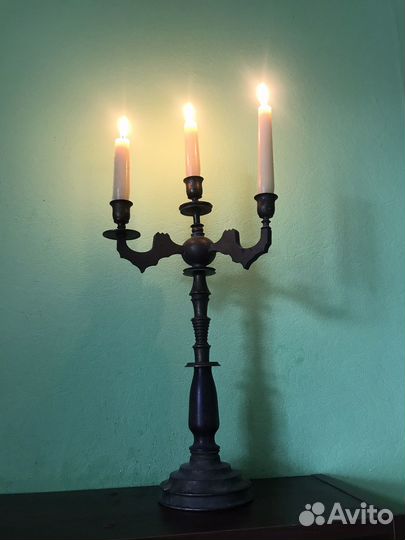 Подсвечник латунь