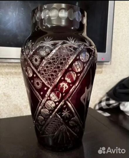 Ваза цветное стекло