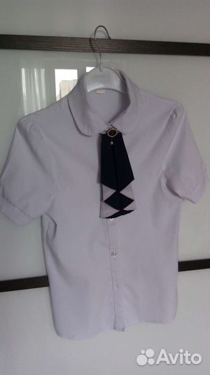 Блузка 140-146, со съемным галстучком