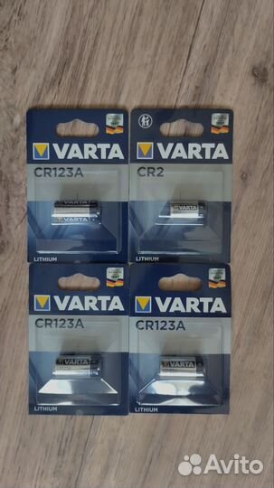Батарейки Varta cr123 cr2