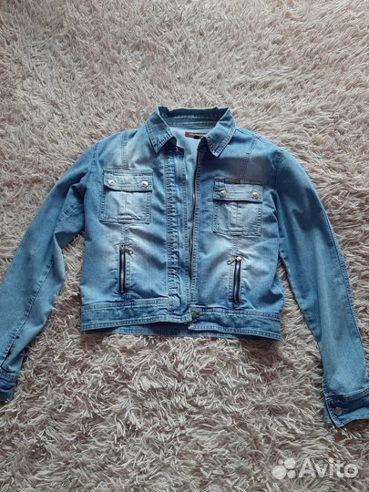 Джинсовая куртка- рубашка