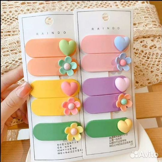 Заколка для волос для девочек (2 шт)