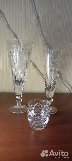 Хрусталь Графин Лафитики Стопки