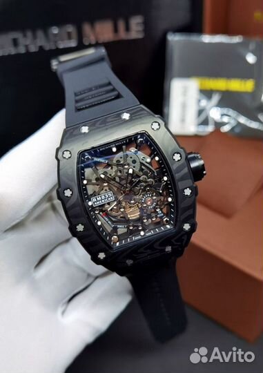 Мужские наручные часы Richard Mille Skeleton RM 35