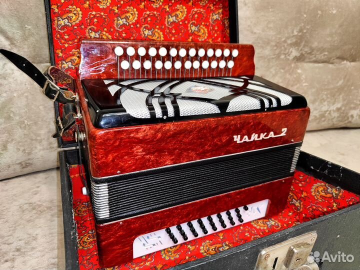 Гармонь Чайка 2 шуйская 25 на 25 ля