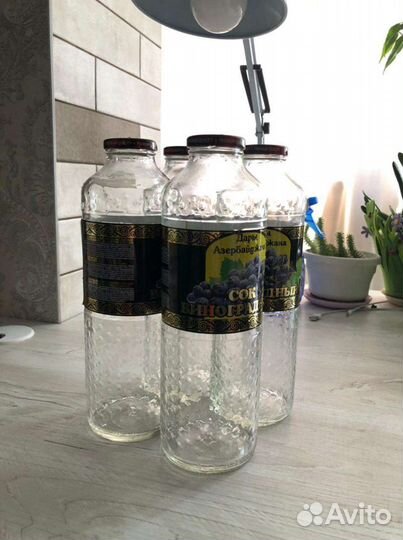 Стеклянная бутылка 1 л