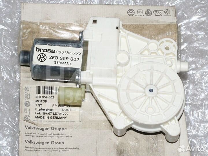 Мотор стеклоподъемника фольцваген крафтер левый