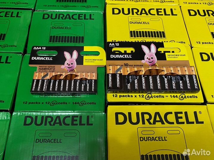 Батарейки duracell аа и ааа