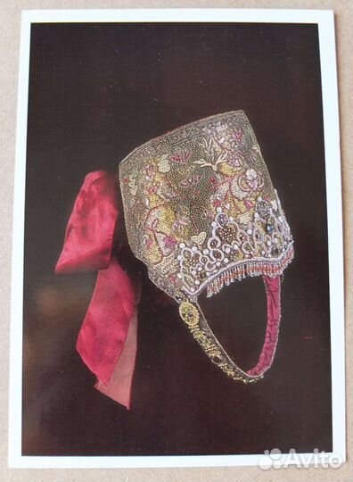 Набор открыток «Женские головные уборы», винтаж 80