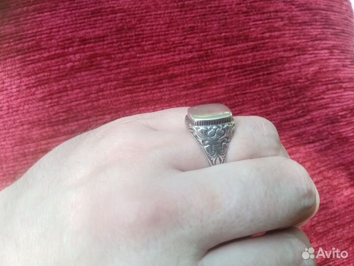 Серебряное кольцо мужское