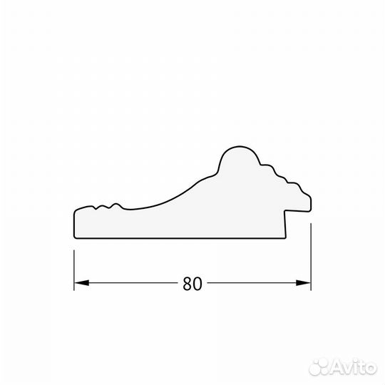 Зеркало настенное Octagon evoform в багетной раме