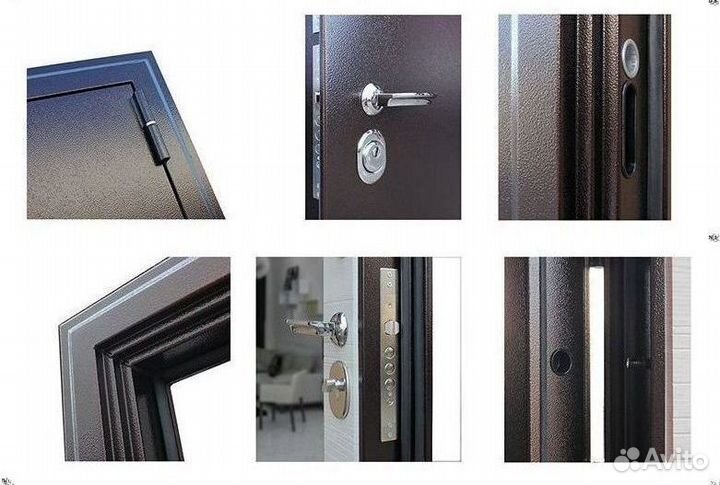 Дверь входная коричневая металлическая Спартак