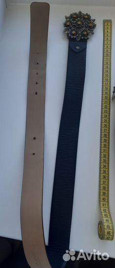 Ремень женский кожаный широкий (Италия)