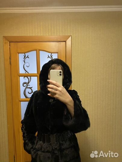Шуба норковая 42 44 поперечка