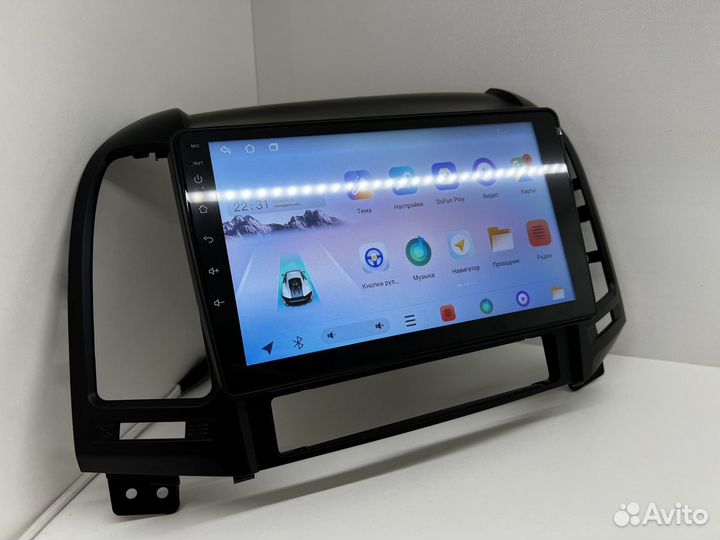 Магнитола Android Hyundai Santa Fe 2006-12 1/32GB