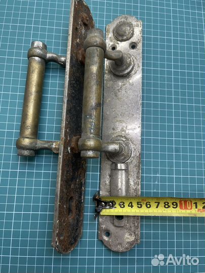 Дверная ручка латунь старинная