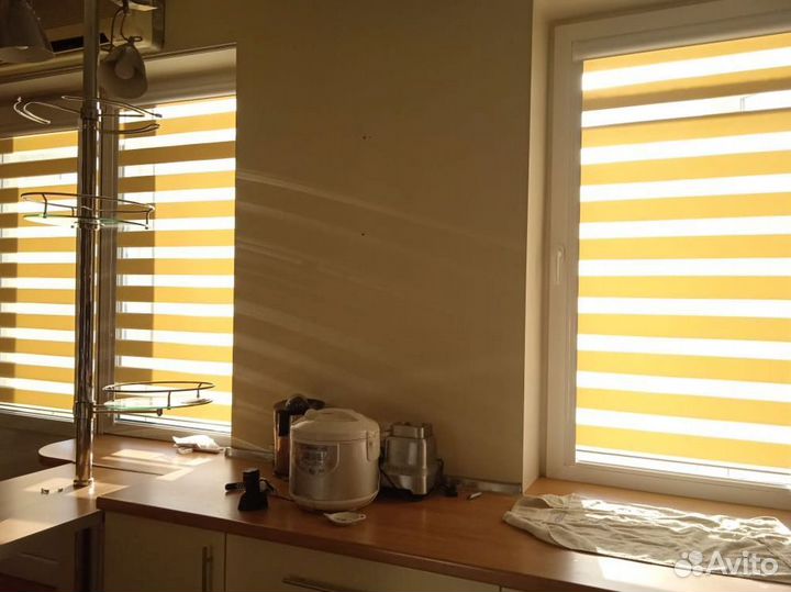 Рулонные шторы день ночь зебра A7105-D8008