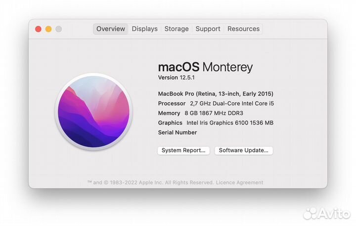 Apple MacBook Pro 13 retina 2015