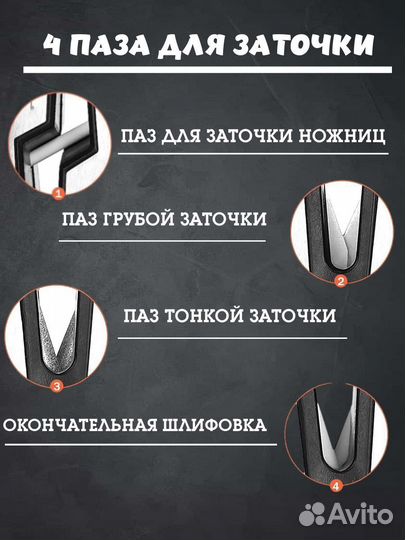 Точилка для ножей и ножниц (профессиональная)