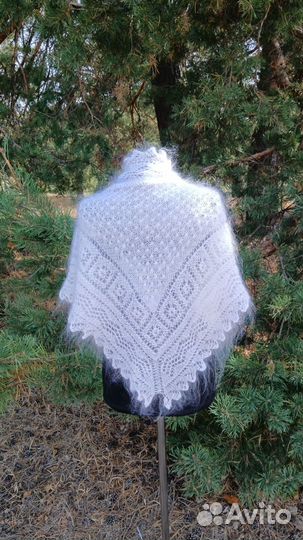 Пуховые косынки ажурные