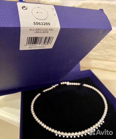 Swarovski серьги и колье (оригинал )