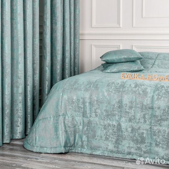 Покрывало Зарина бирюза на кровать