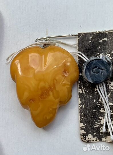 Колье янтарь Дубок коллекционное СССР