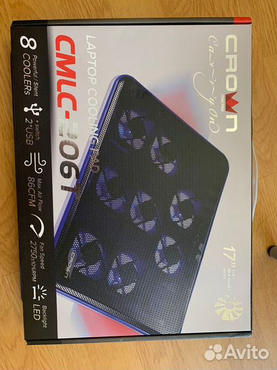 Подставка для ноутбука crown micro cmlc-206T