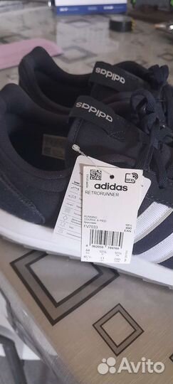 Кроссовки Adidas retro runner новые оригинал-замша