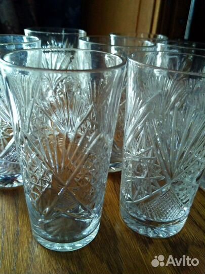 Хрустальные стаканы, стопки
